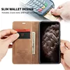 Luxury Magnetic Flip Wallet Case For iPhone 12 Mini 11 Pro XS MAX X XR 8 7 6s 6 Plus 5 5s SE 2022 Leather Card Slot Phone Cover ► Photo 2/6