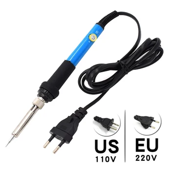 

60W electric soldering iron constant temperature adjustable rework welding gun 220v European standard 110v American standard