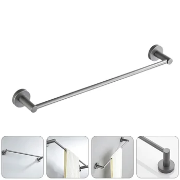 

1pc Copper Rack Bath Wall Shelf Rack Bathroom Simple Storage Rack Grey