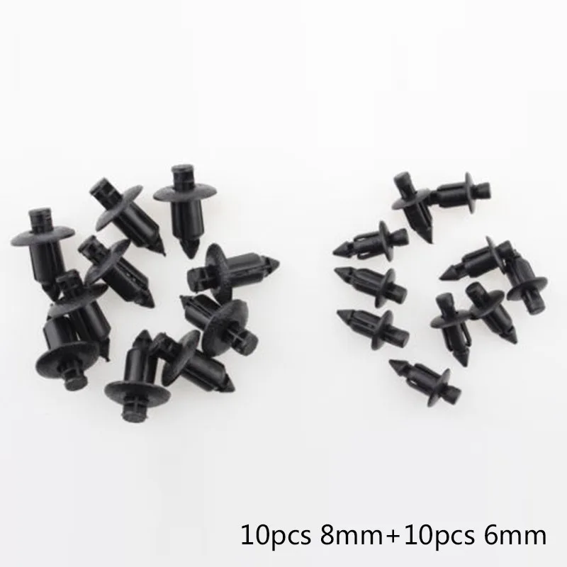 

20pcs/Set 2 Type Fastener Fender Bumper Fairing Trim Cover Push-in Clip For Car