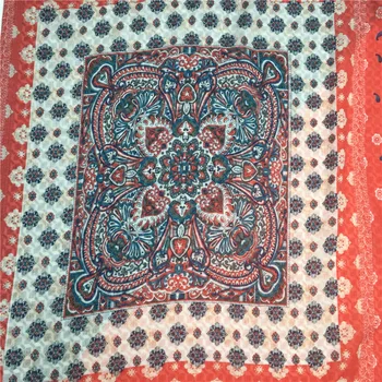 

New Scarf Cotton Linen Shawl Women Retro National Style Summer Beach Towel Printing silk scarves chiffon hijab poncho pashmina