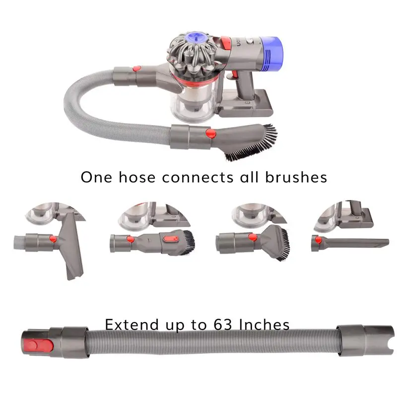 Удлинитель шланга для Dyson V8 абсолютный животный абсолютный беспроводной пылесос, шланг для Dyson V7 абсолютный шнур бесплатно Mot