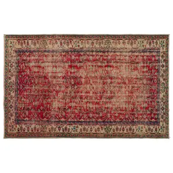 

Handmade Natural Vintage Turkish Area Rug 166x260 Cm-5'5''X8'6''
