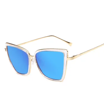 

2020 Personalized Versatile Sunglasses Men's And Women's Personality Big Frame Square Sunglasses Fashion Cat's Eye Sun Glasses