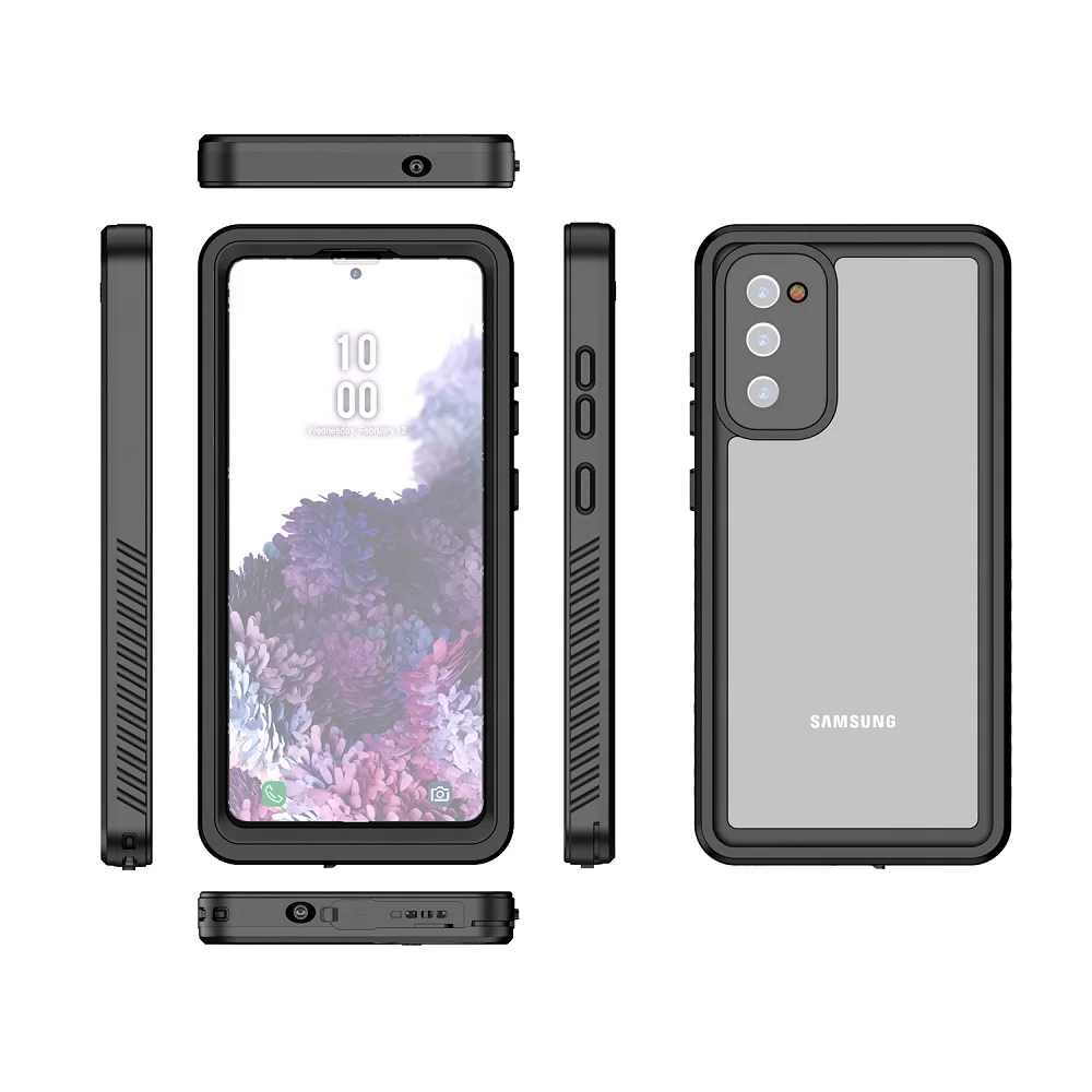 inkolelo Coque Étanche Samsung Galaxy S22 Ultra Certifiée IP68  360°Protection Waterproof Housse Antichoc Antipoussière Anti-Neige