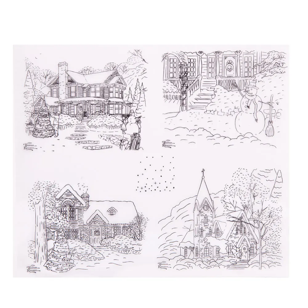 Cute Cat Meow Rubber Clear Stamps For Scrapbooking & Card Making - 1 Sheet, Silicone, Works With Any Ink Or Surface