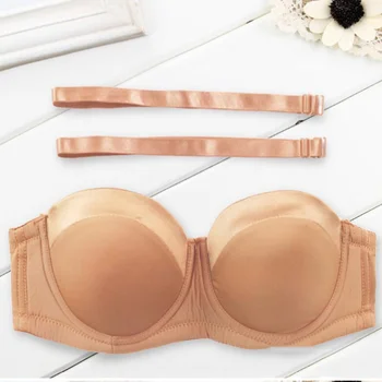 

Sexy Strapless Underwear Beautiful Gathered Antiskid Underwear for Woman