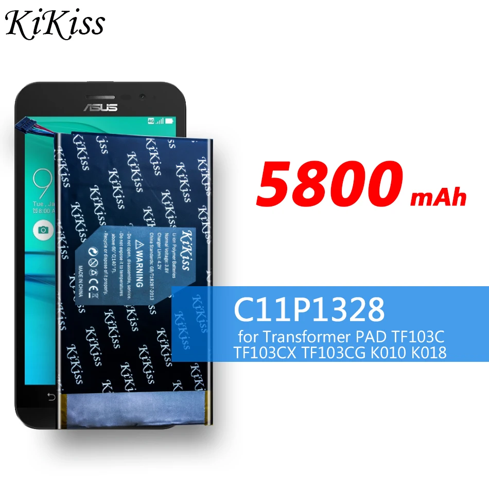 5800 мА/ч аккумулятор большой емкости для планшета ASUS Transformer PAD TF103C TF103CX TF103CG K010 K018 литий-ионный полимерный аккумулятор C11P1328
