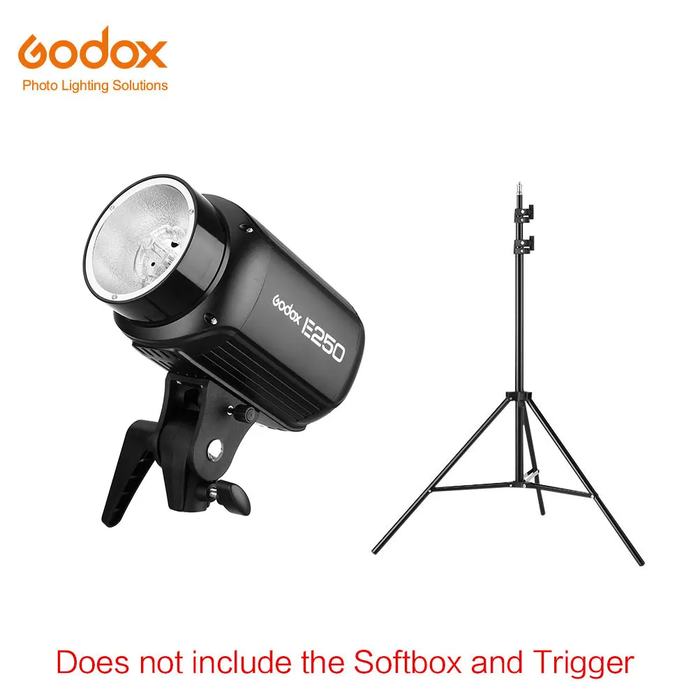 Godox E250 250Ws Фотостудия вспышка стробоскоп свет+ 180 см световая подставка+ 50x70 см сотовая балка+ AT-16 ТРИГГЕРНАЯ вспышка - Цвет: Kit 4