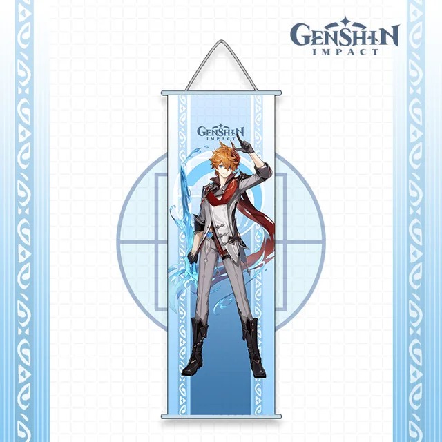 Genshin Impact Anime Cosplay Wall Hanger Kazuha Baal Ayaka Ayato Eula Sara Itto Gorou Shogun Kokomi Fans Collections Props tartaglia
