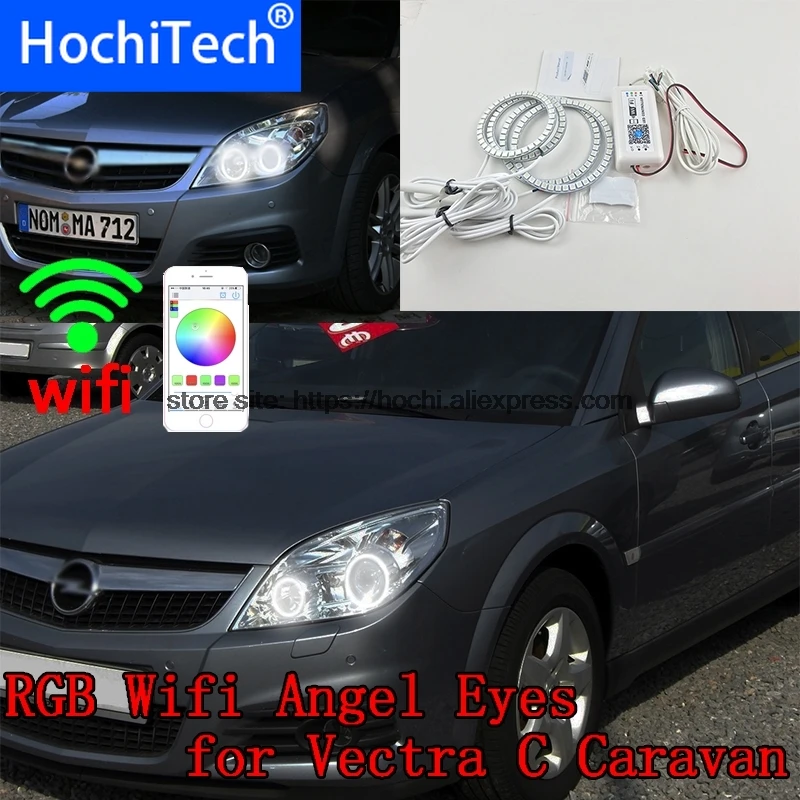 HochiTech отличный RGB многоцветный набор колец halo автомобильный Стайлинг для Opel Vectra C
