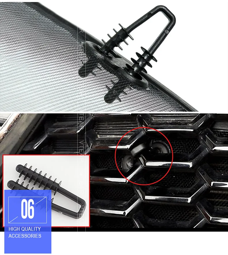 Vtear для maval F7, автомобильная сетка для скрининга насекомых, передняя решетка, сетка для стайлинга, гоночные аксессуары для гриля, наружные части, украшение авто
