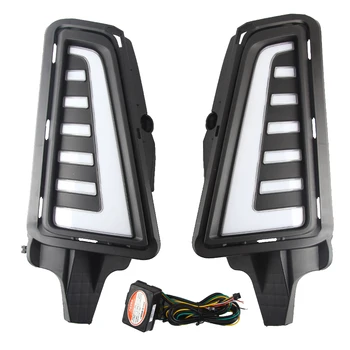 

2Pcs LED DRL Daytime Running Lights Fog light Driving Bumper Fit For Toyota Hiace 2020