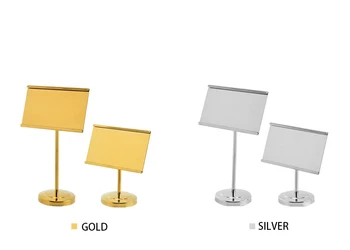 1pcs Business Card Holder Golden/Silver Metal Photo Clip Place Card Holder Stand Romantic Wedding Banquet Party Table Decoration 16