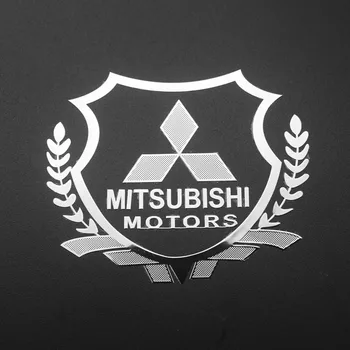 

2Pcs Excellent 3D metal car sticker Emblem Badge case For Mitsubishi asx outlander xl 3 lancer pajero 4 l200 Car Styling