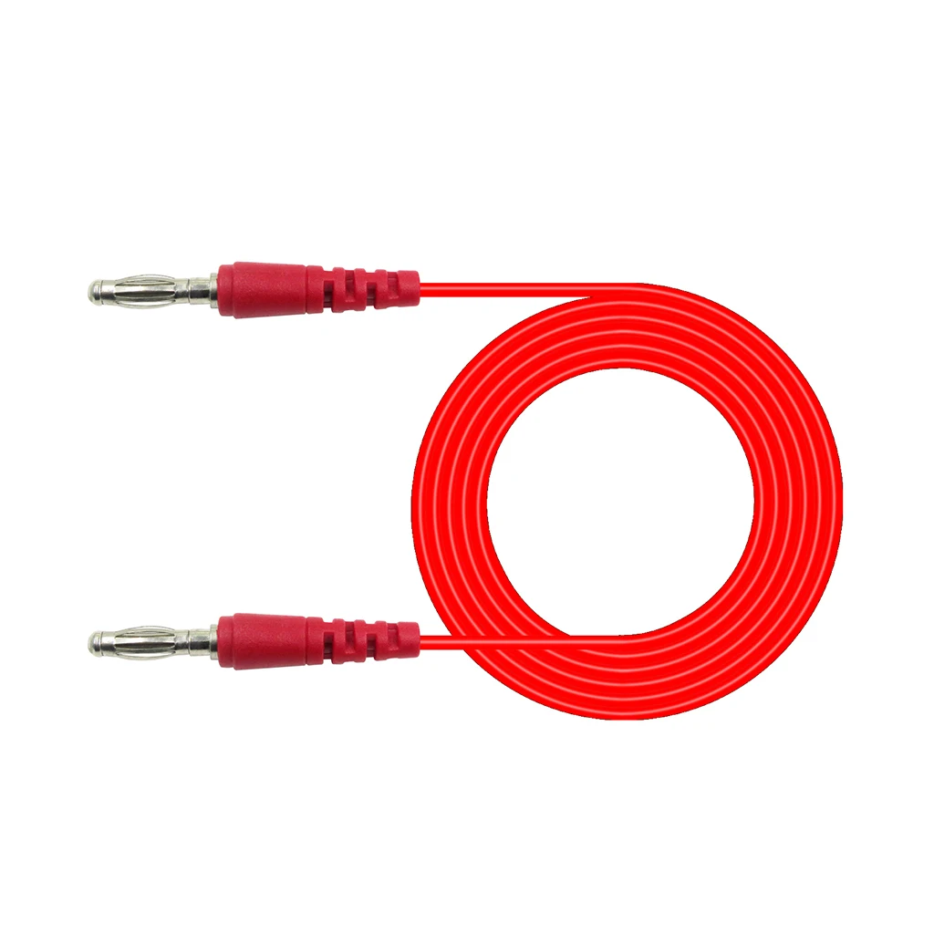 5Pcs 39inch 4mm Stackable Banana Plug To Banana Plug Test Cable Cord For Multimeter 5 Colors