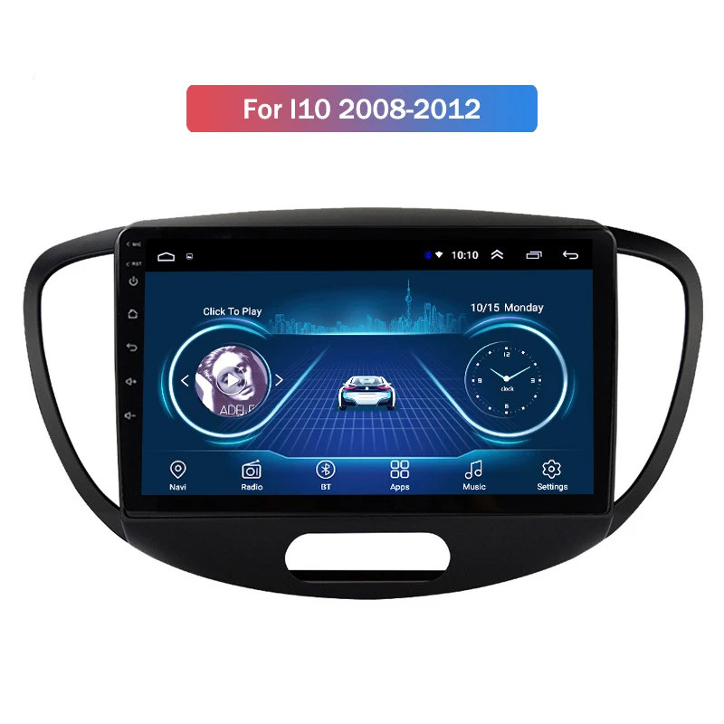 For Hyundai I10 08-12 Android GPS Large Screen Navigation Car Intelligent 9 Multimedia HDMI Video Head Unit | Автомобили и