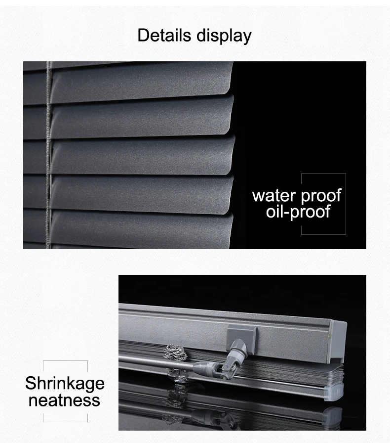Индивидуальные 25 мм планки алюминиевые оконные жалюзи УФ-доказательство бурения или без буровой системы затемненные венецианские жалюзи для украшения дома