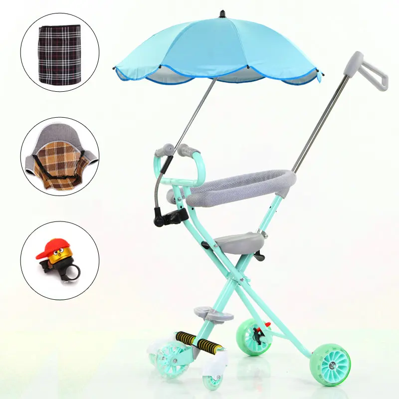 Складной трехколесный светильник для детей с ручкой родителей|balance bike|baby bikebaby push