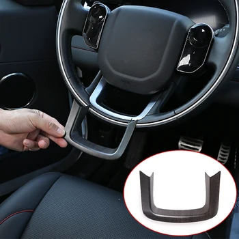

Real Carbon Car Steering Wheel Decoration Frame Trim For Land Rover Discovery Sport Range Rover Sport Velar Evoque Accessories