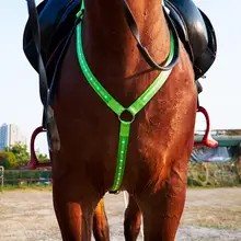 Регулируемый светодиодный лошадь нагрудник воротник USB Перезаряжаемые самое лучшее, чтобы вы были заметны крепления для верховой езды обувь для верховой езды безопасности Шестерни