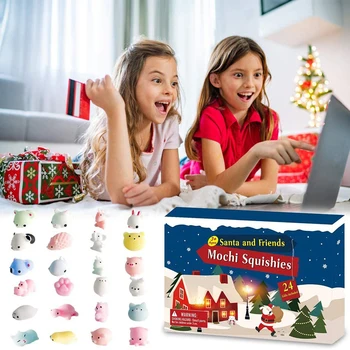 

Advent Calendars 2020 Christmas Countdown Toys with 24pcs Different Cute Animal Toys for Kids Gift HKS99