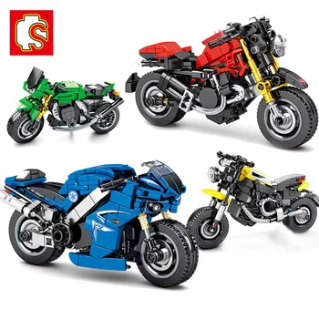 

SEMBO City Classic Mechanical Motorcycle Car Building Block For Technic DIY MOTO Truck Brick Educational Toys for Children Boys