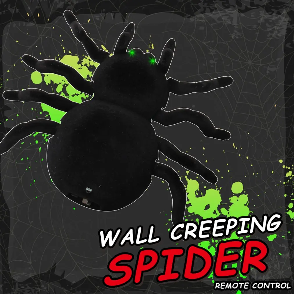 Wall Climbing Spider Remote Control Toys Infrared RC Tarantula Kid Gift Animal Toy Simulation Furry Electronic Spider Kids Boys