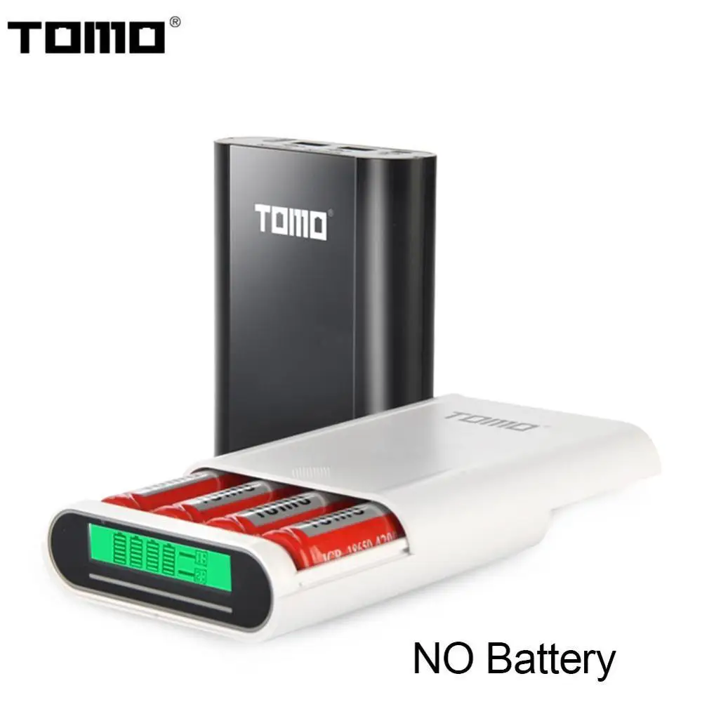 TOMO DIY Powerbank case Charger Box S4 lithium battery storage diy box LCD display Micro USB/Type C 3 USB input ports TOMO DIY Powerbank case Charger Box S4 lithium battery storage diy box LCD display Micro USB/Type C 3 USB input ports