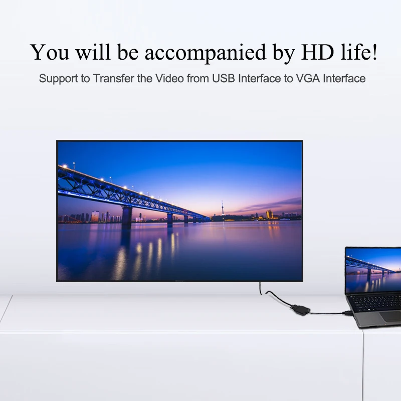 USB 3,0 к VGA адаптер кабель для монитора внешняя видеокарта кабель аналоговый сигнал мульти-дисплей конвертер для Win 7/8/Vista