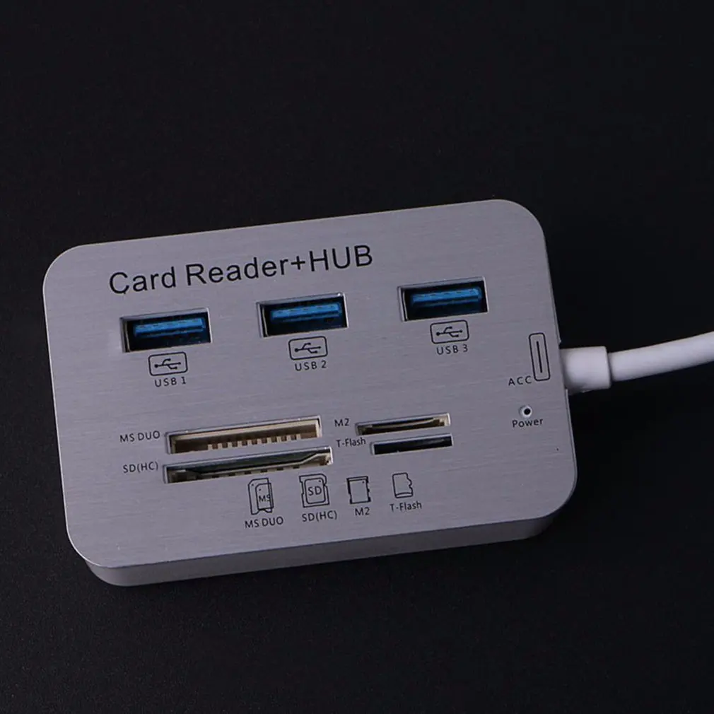 Высокоскоростной мульти 3 порта USB 3,0 концентратор многопортовый SD TF кардридер usb-разветвитель для Macbook Pro Air компьютер ПК ноутбук аксессуары