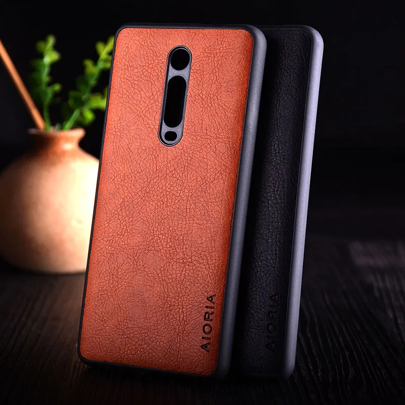 Чехол для Xiaomi Mi 9t redmi k20 pro mi9t роскошный винтажный кожаный чехол с текстурой личи из