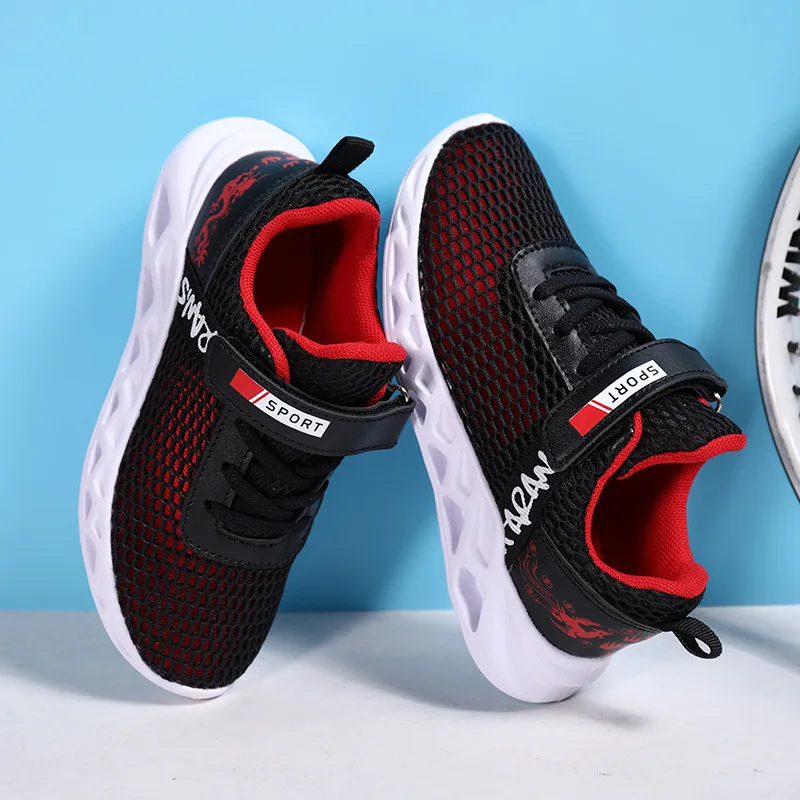 

BOY'S Shoes Summer Big Boy Mesh Boy Shoe Mesh Breathable Hollow out Athletic Shoes Children Casual Single Mesh Shoes