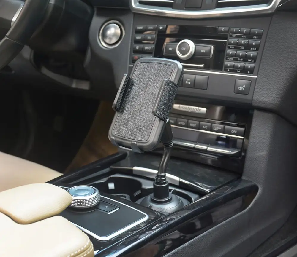 

360 Degree Adjustable Car Drink Bottle Cup Holder Universal Car Mount Cell Phone Bracket Car Interior Mobile Phone Accessories
