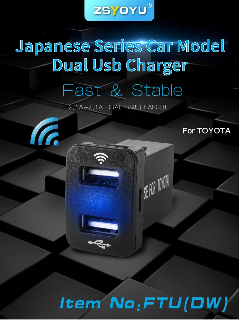 

car accessories interior auto gps tracker toyota corolla location Parking car charger 12V 24V dual usb 4.2A