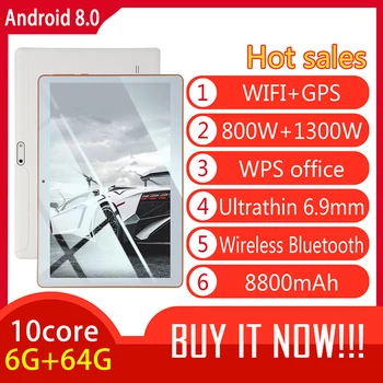 

New Original 10 inch Tablet Pc Android 8.0 Google Market 3G Dual SIM Cards WiFi GPS Bluetooth 10.1 Tablets children's tablet