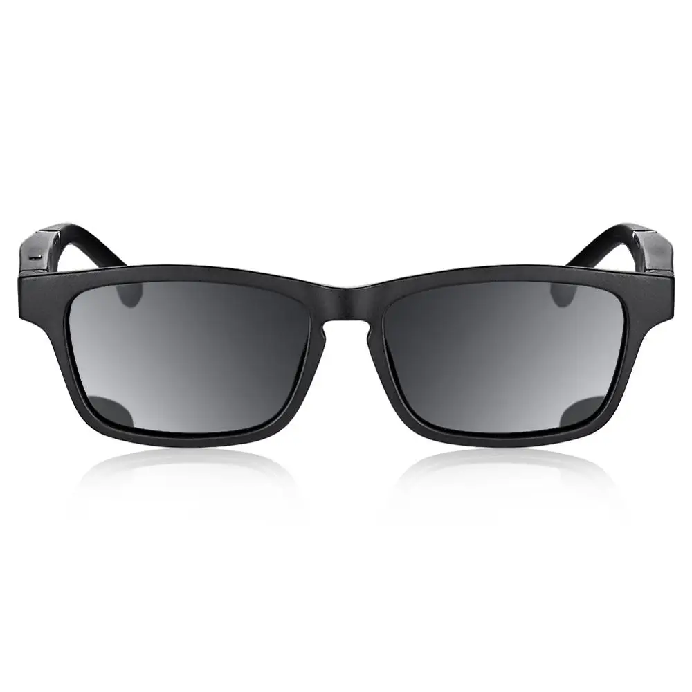 

Black K1 smart glasses Bluetooth 5.0 call listening music oriented open polarized sun sunglasses black frame black lens sunglass