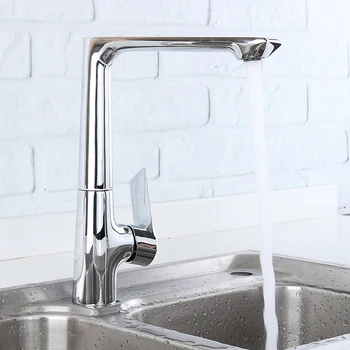 

TAPCET Kitchen Bathroom Sink Faucet Single Handle Hot/Cold Water Mixer Basin Faucet Deck Mount Copper Body Faucet C03-3564