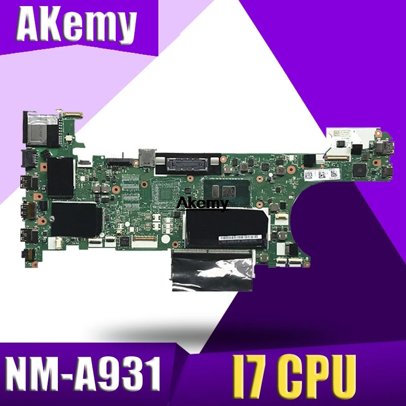 Для lenovo THINKPAD T470 Материнская плата ноутбука CT470 NM-A931 с i7-7500U i7-7600u Процессор DDR4 материнская плата тестирование