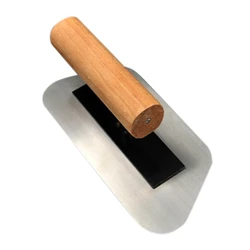 K1ka trapézio prático aço inoxidável reboco espátula estrutura ferramenta de raspagem de concreto 18x8.7cm/7.08x3.42 polegadas lama espátula