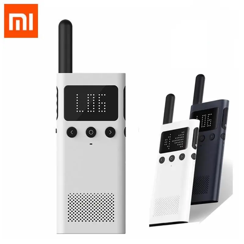 Обновленная версия Xiaomi Mijia Smart Walkie Talkie 1S с FM радио динамиком режимом ожидания