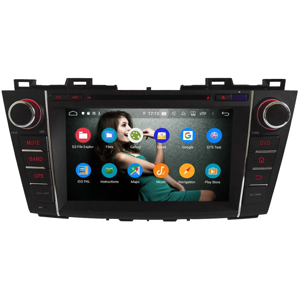 Excellent Klyde IPS 4G WIFI Android 9.0 Octa Core 4GB RAM 64GB ROM BT DSP Car DVD Multimedia Player Stereo For Mazda 5 Premacy 2009-2013 2