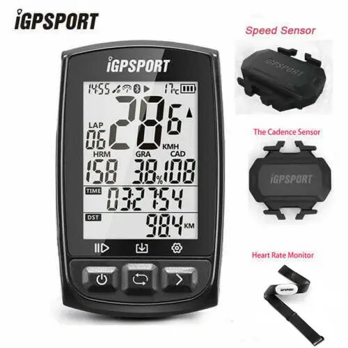 I gps порт велосипед gps Велоспорт компьютер одометр Ant+ Водонепроницаемый IPX7 IGS50E