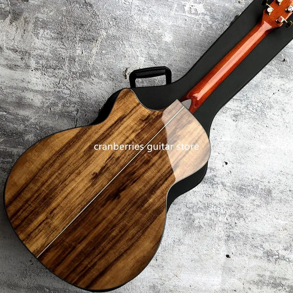 Новинка Chaylor K24ce Solid Koa Акустическая гитара, цвет натурального дерева, 41 дюймов K24 koa Cutaway электрическая гитара