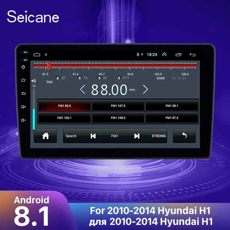 

Seicane Android 8.1 9 inch Car Radio Multimedia Player For 2010 2011 2012 2013 2014 Hyundai H1 2din Stereo wifi GPS Navigation