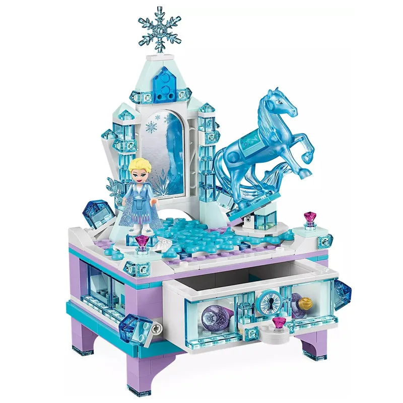 2019 серия друзей Эльза Ювелирная коробка фигурки Lepinblocks Игрушки для девочек