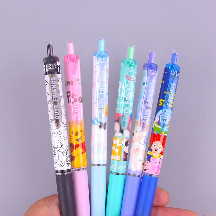 36 pcs/lot Kawaii Bear Mouse Press Gel Pen Cute 0.5mm black ink Neutral pens School Office Writing Supplies Stationery gift | Канцтовары