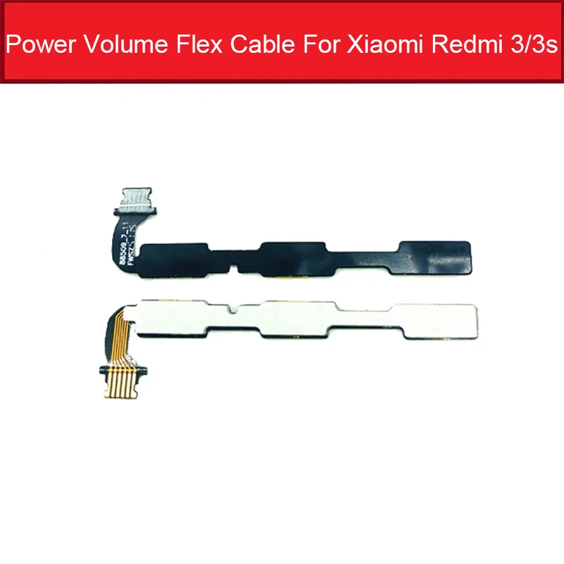 Объем и Гибкий Силовой кабель для Xiaomi Redmi 3 3s 4 4A 4X5 плюс 5 5A 5S 6 6a 6 PRO K20 7 7A Go S2 кнопка включения гибкий кабель-лента с Запчасти - Цвет: For redmi 3 3s