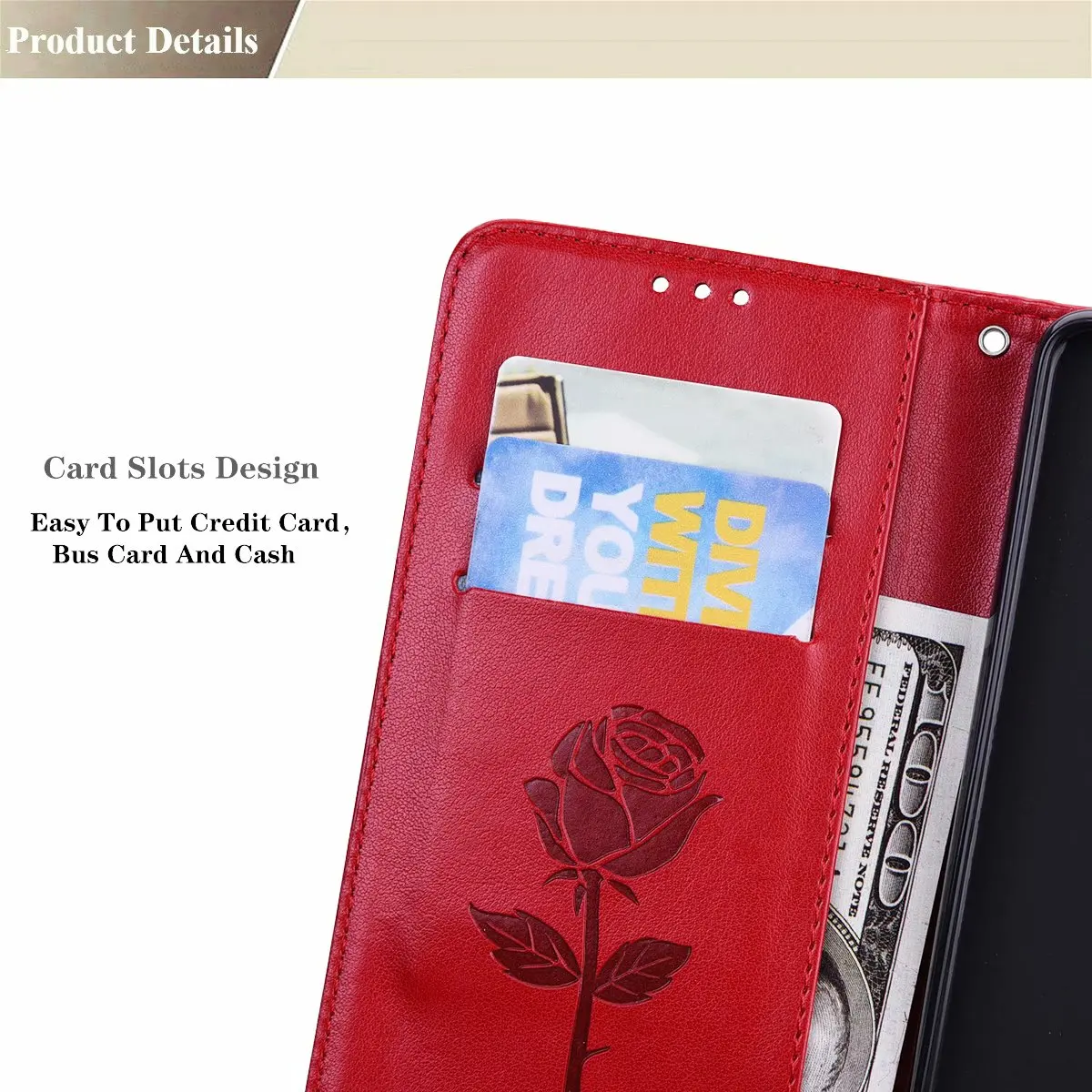 Chic Girly Leather Book Case