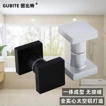

Square Solid Aluminum Glass Door Knob Pull Handle Shower Box Entry Gate